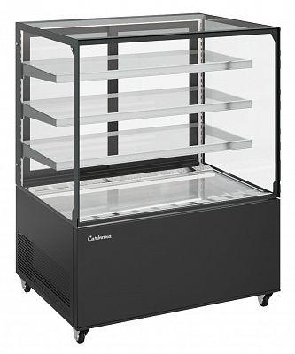 Витрина кондитерская Carboma KC71-130 VV 0,9-1 RAL 9005 от интернет-магазина Climateon