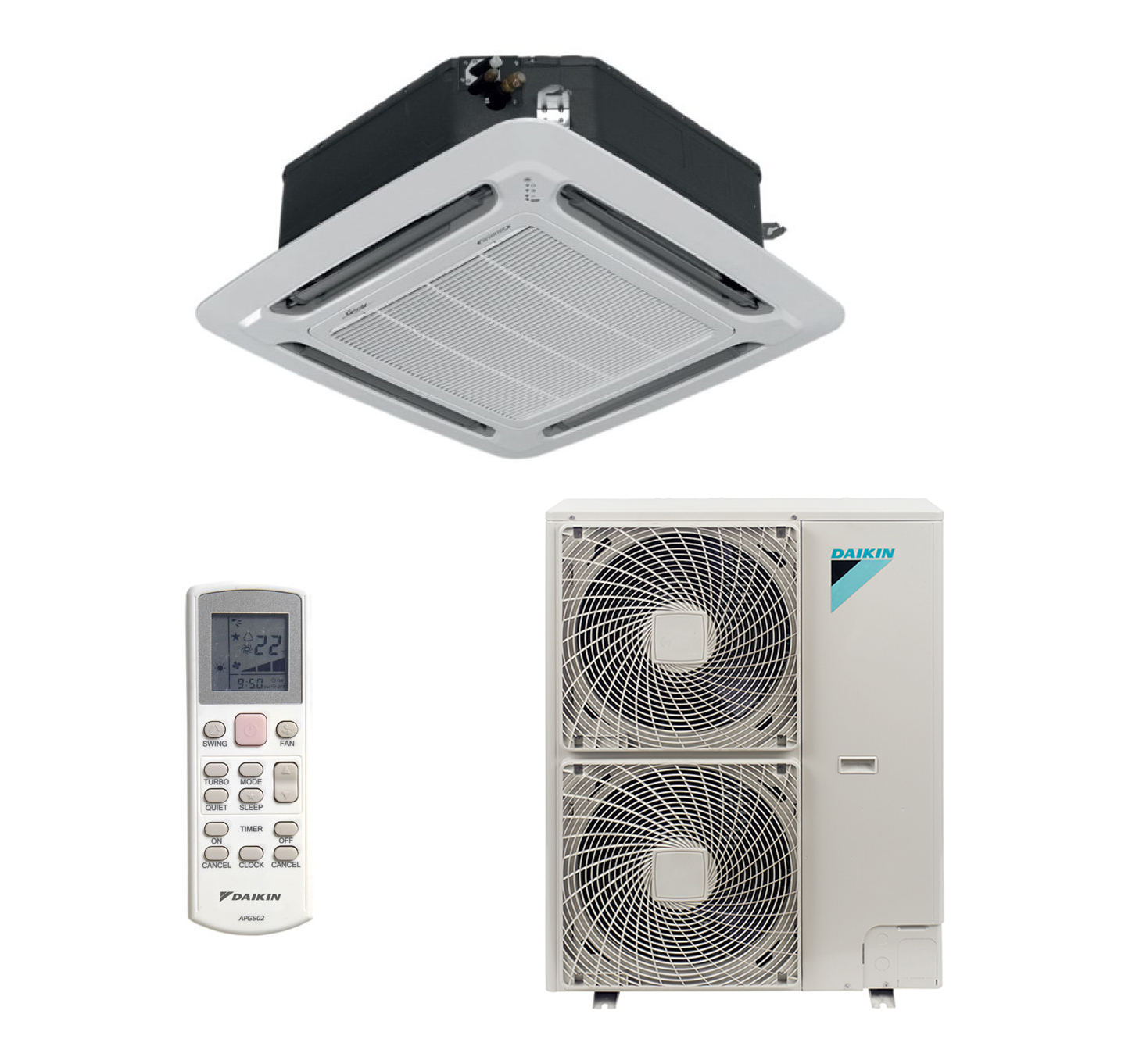 Кондиционер кассетный Daikin ACQ100D/AZQS100BY1 от интернет-магазина ClimateON